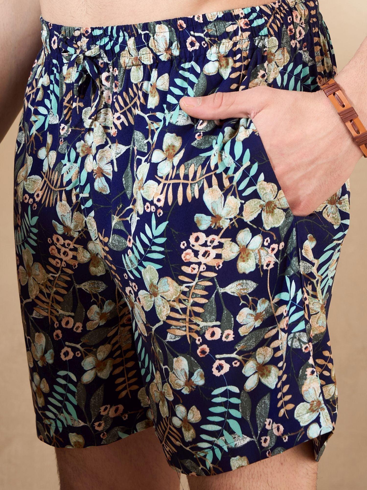 Men's Navy Blue Comfort Fit Co-Ords