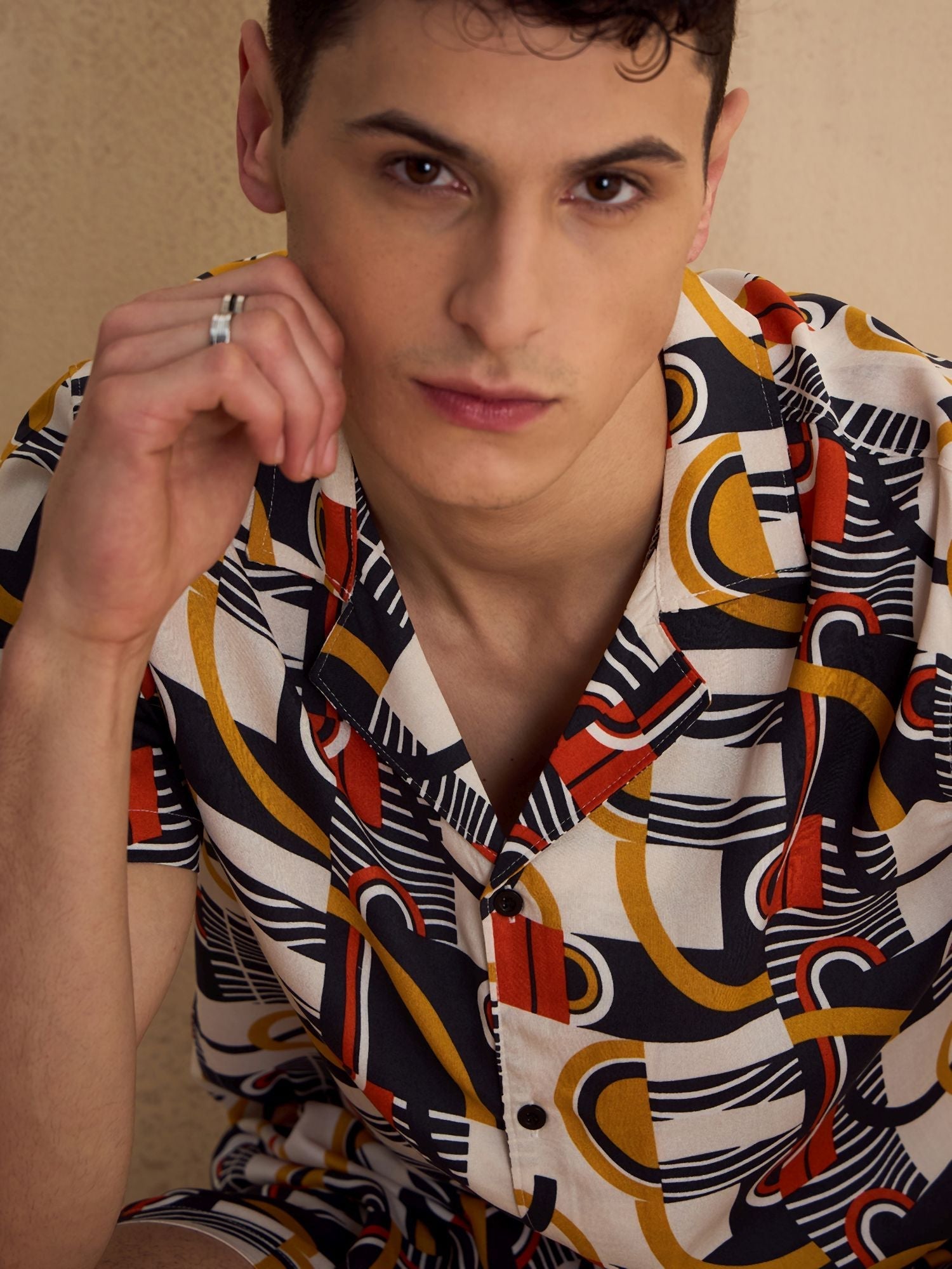 Men's Off White Comfort Fit Co-Ords