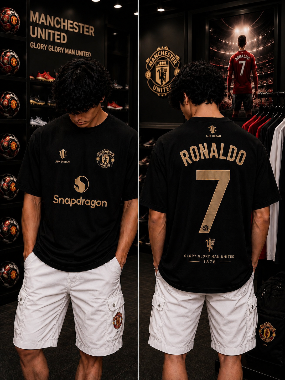 Ronaldo 7 Manchester United - Oversized T-Shirt