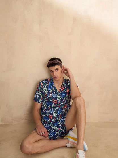 Men's Blue Comfort Fit Co-Ords