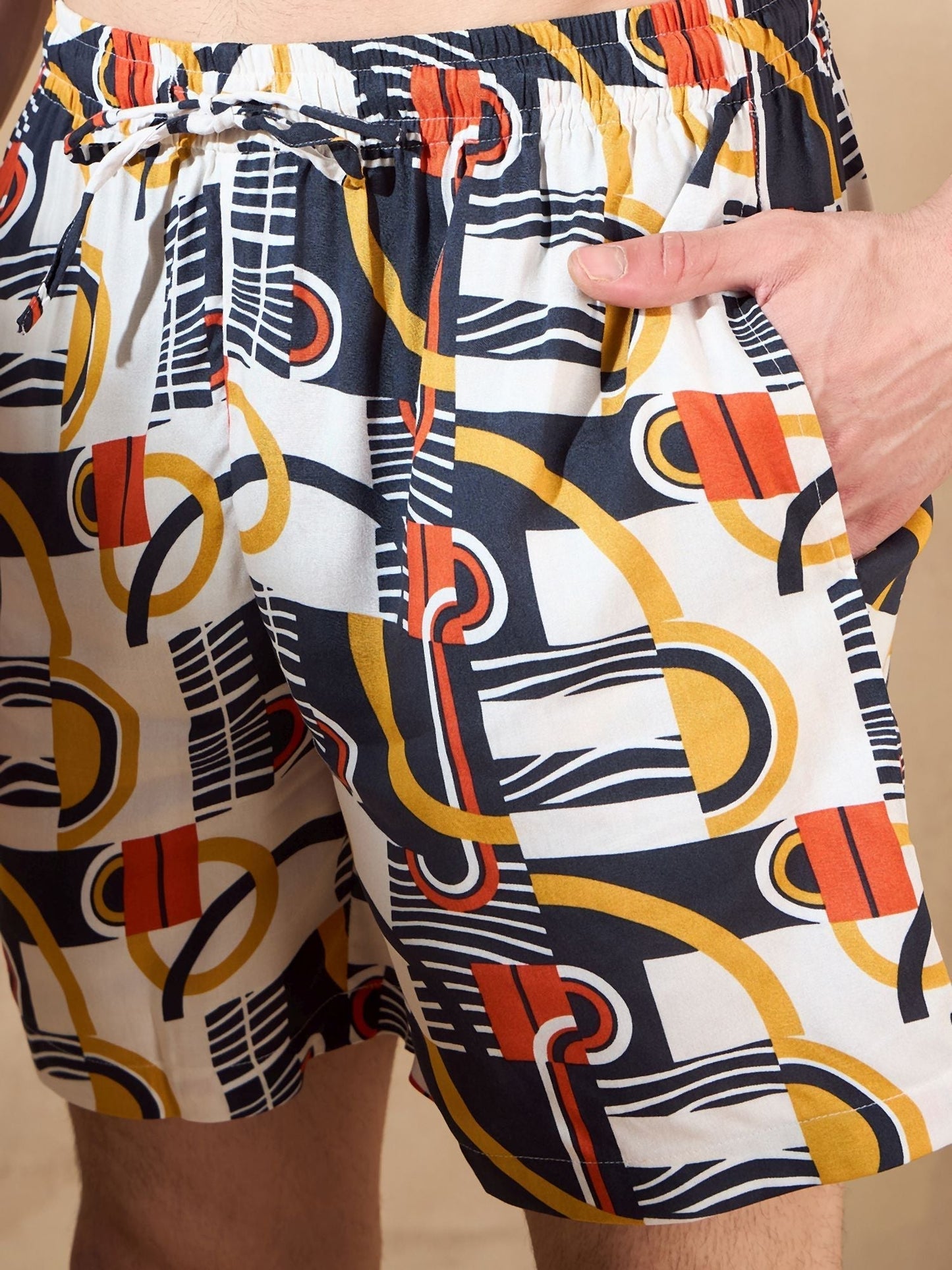 Men's Off White Comfort Fit Co-Ords