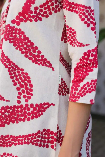 Ivory Rouge Cotton Flex Co-ord Set