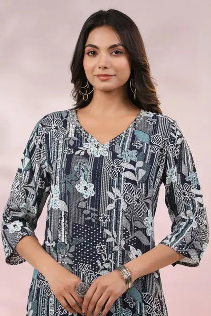 Ink Garden Russian Silk Co-ord Set