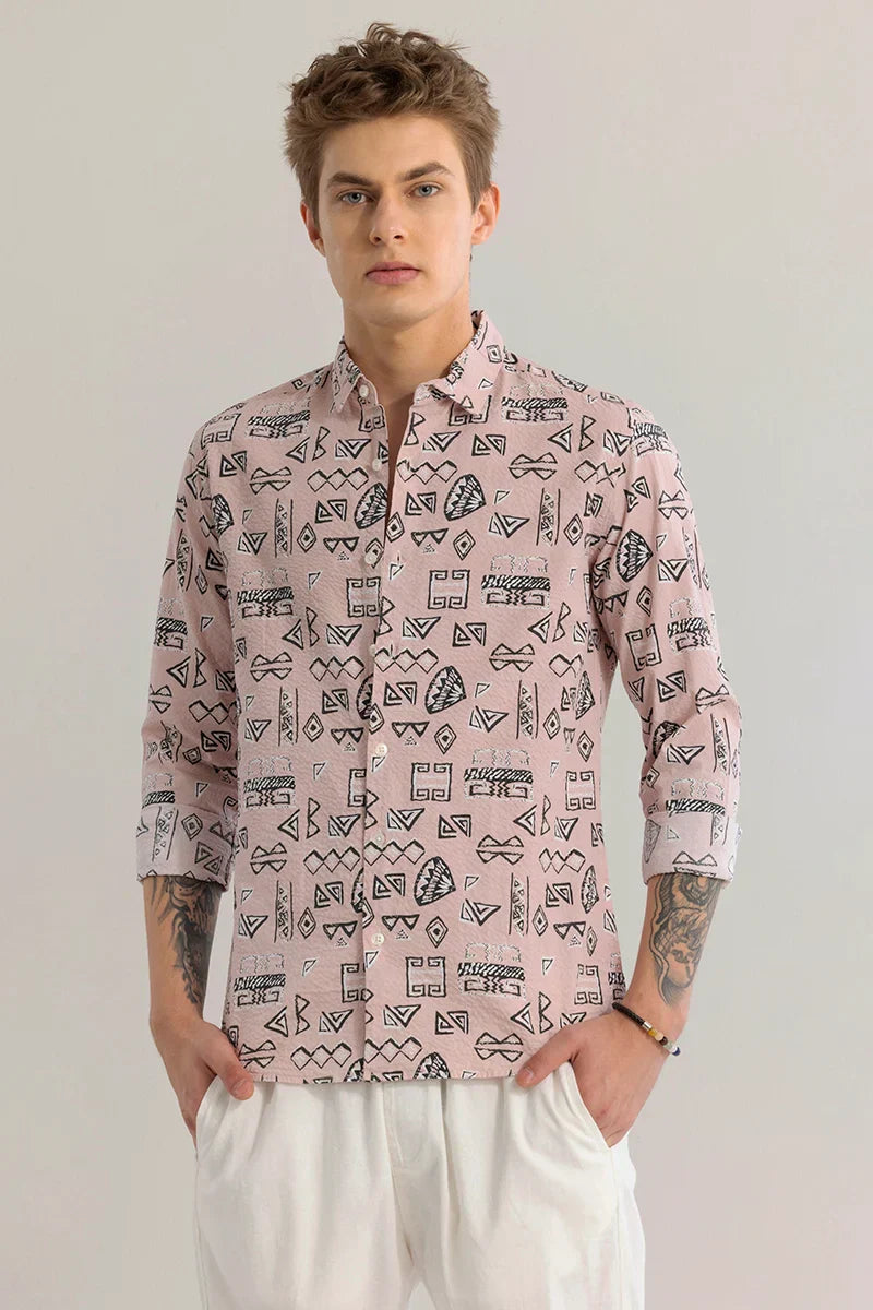 Arti Pink Geometric Shirt