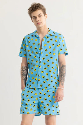 Avocadreams Blue Printed Co-ords