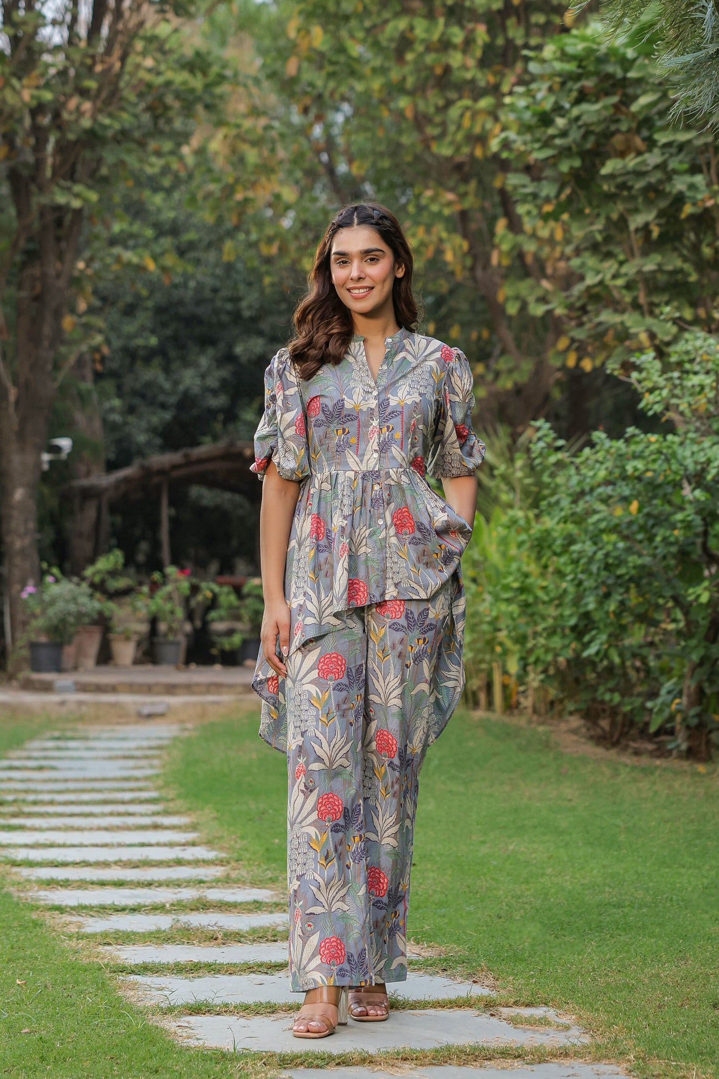 Misty Mulberry Cotton Co-ord Set