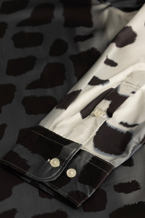 Nerissimo Grey Animal Print Shirt