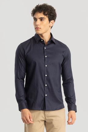 Navy Slim Fit Shirt