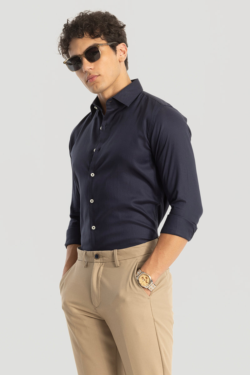 Navy Slim Fit Shirt