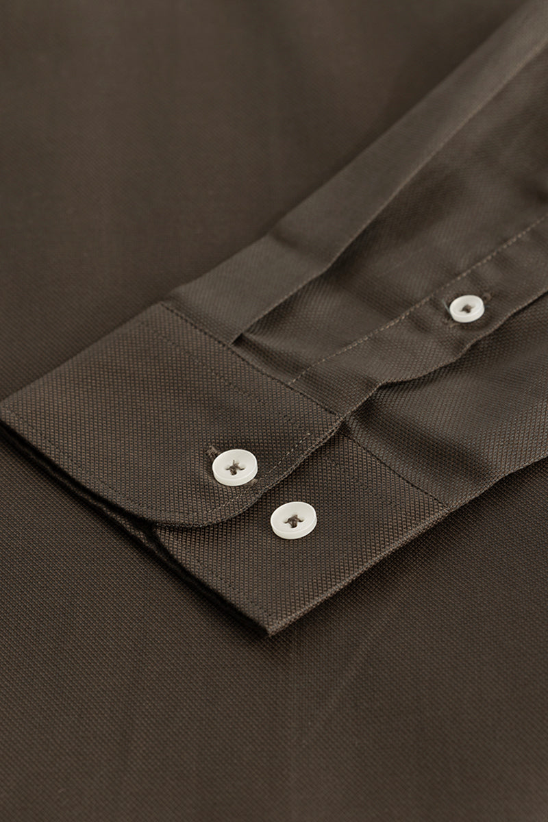 Brown Slim Fit Shirt