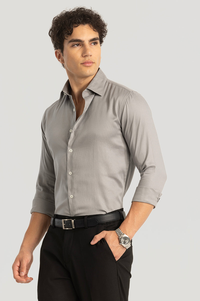 Grey Slim Fit Shirt