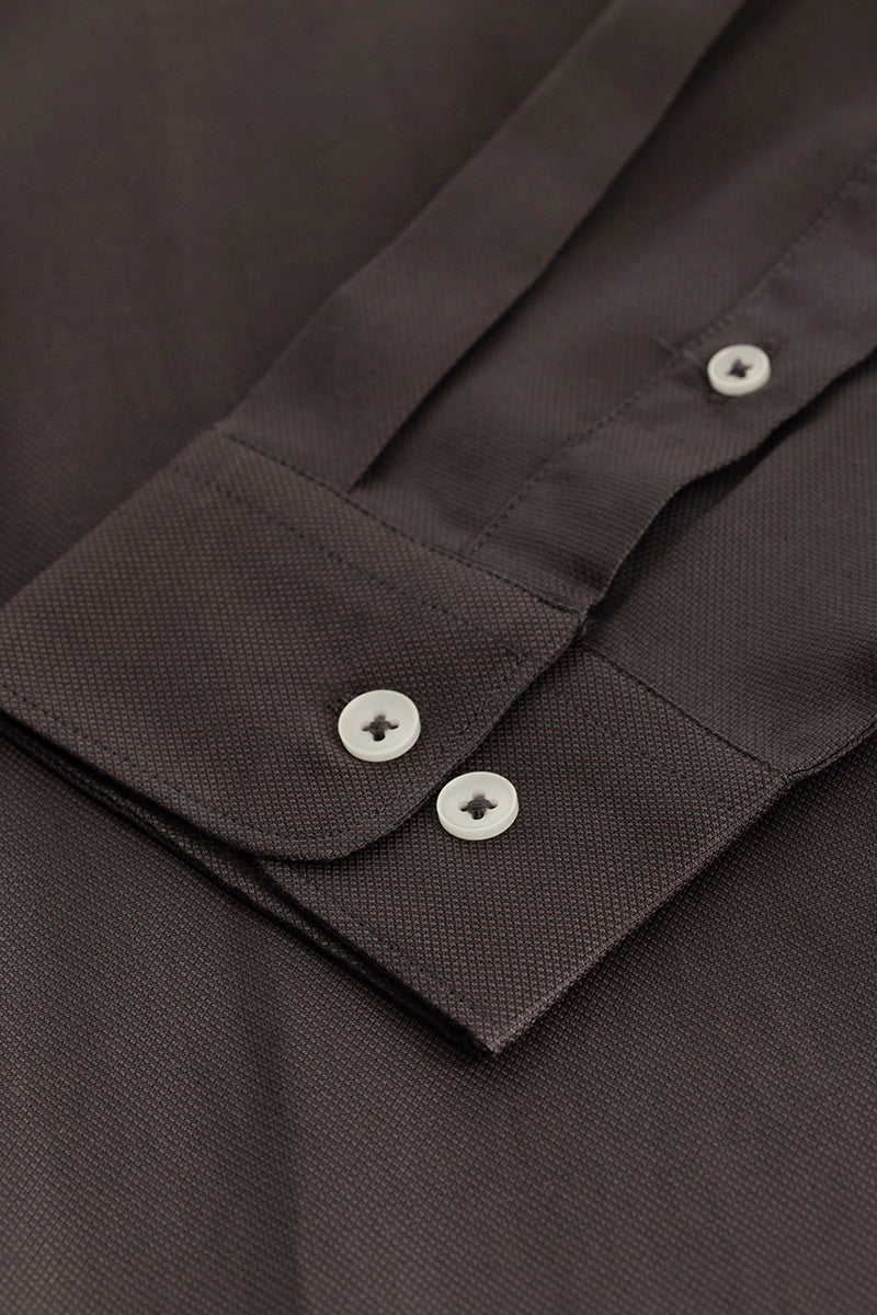 Dark Brown Slim Fit Shirt