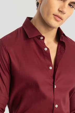 Red Slim Fit Shirt