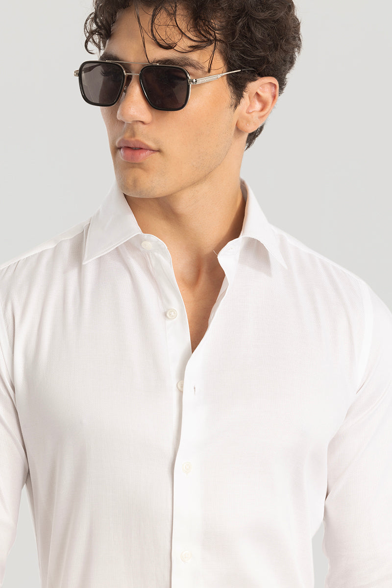 White Slim Fit Shirt