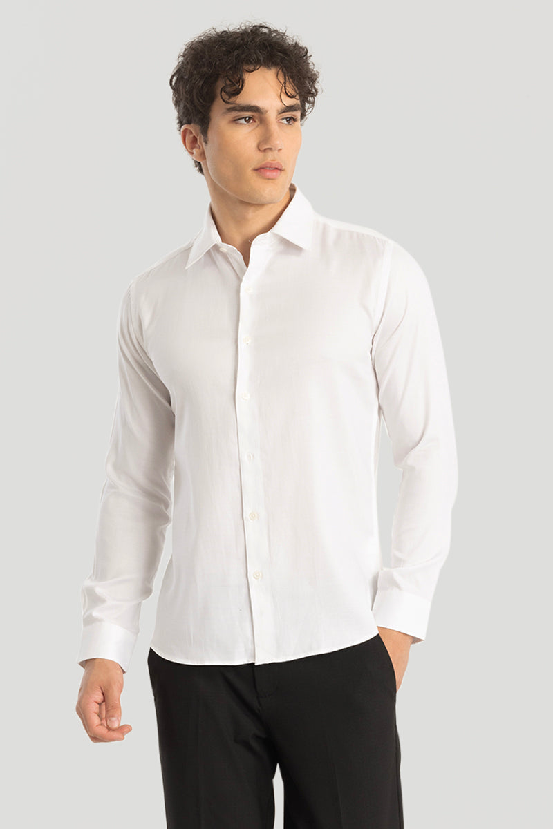 White Slim Fit Shirt