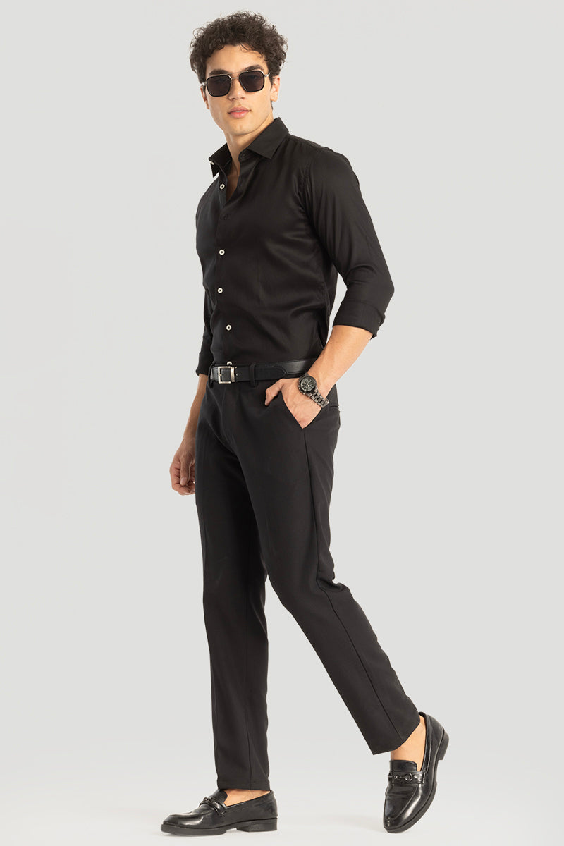 Black Slim Fit Shirt