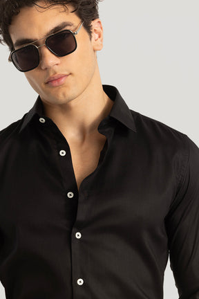 Black Slim Fit Shirt