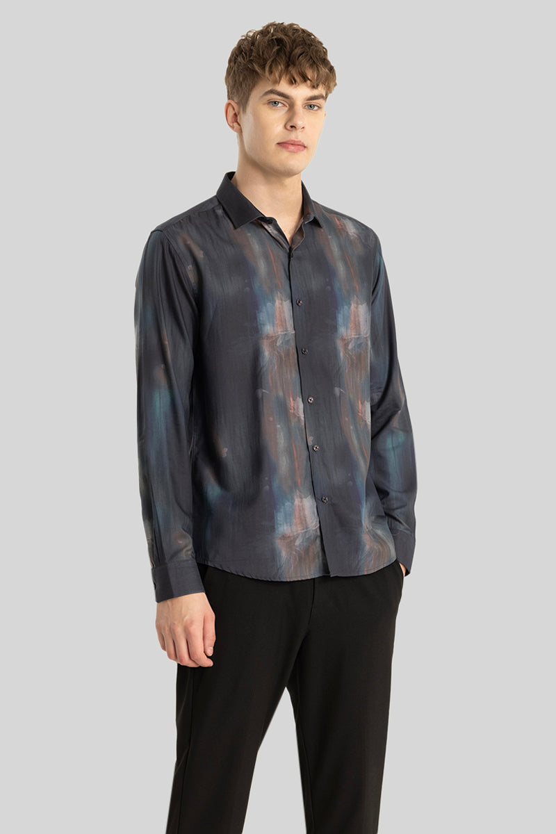 Shadow Grey Abstract Shirt