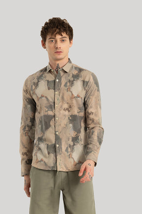 Dirk Tan Abstract Linen Shirt