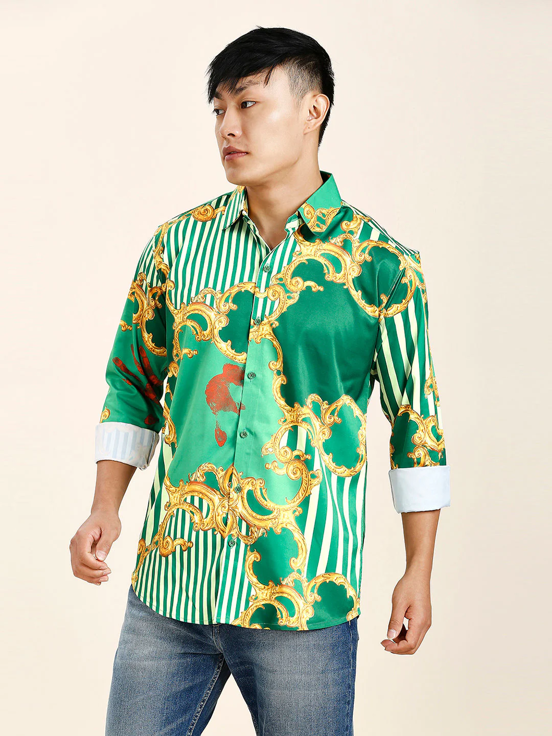 Pushpa 2 Abstract Printed Men's Shirt