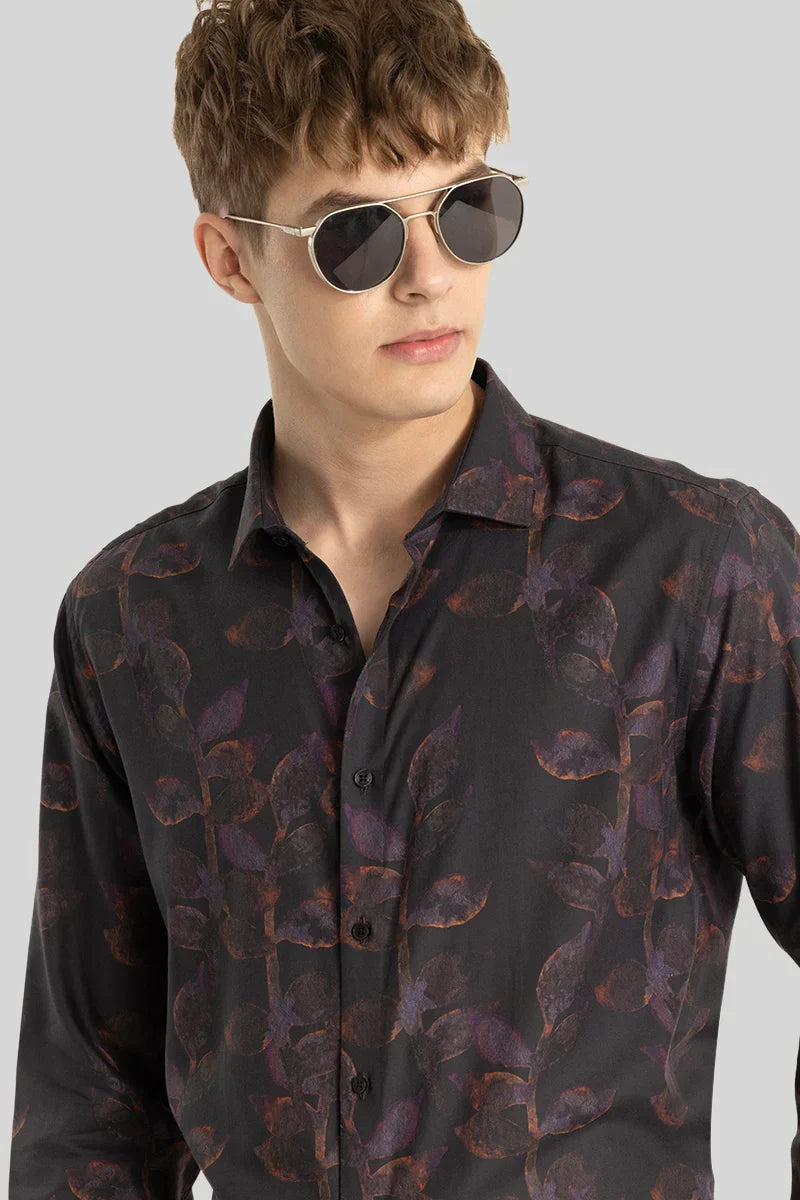 Black Printed Shirt