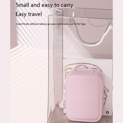 Compact Makeup Vanity With LED Mirror