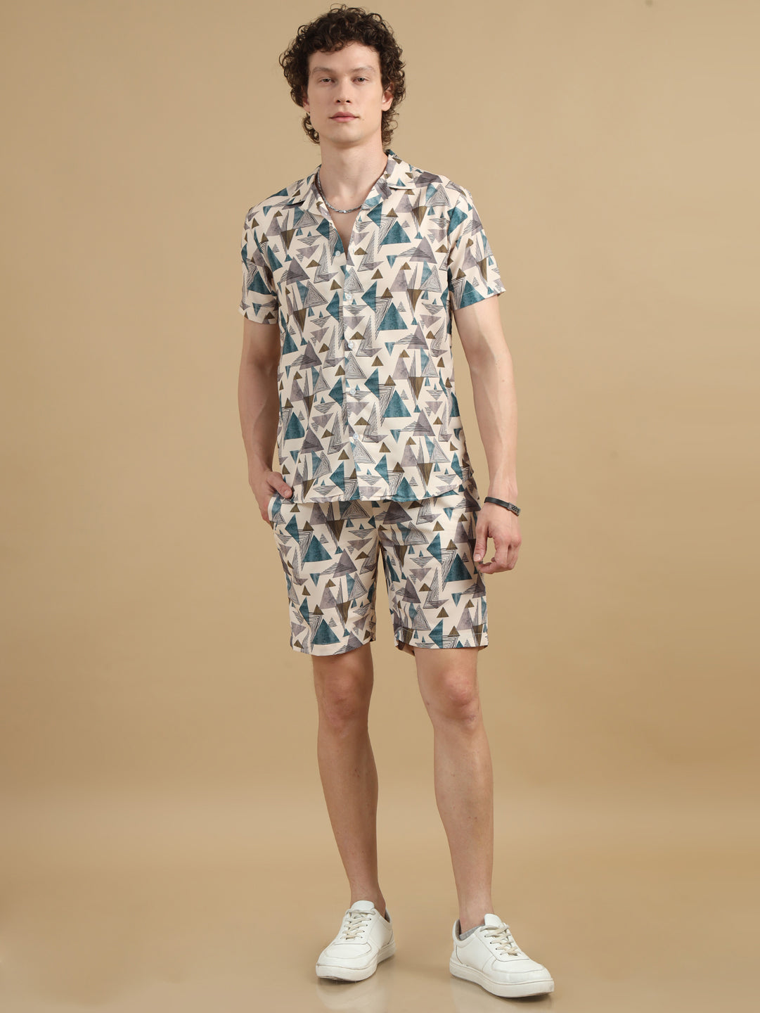 Trangle Triangle Cream Co-Ords