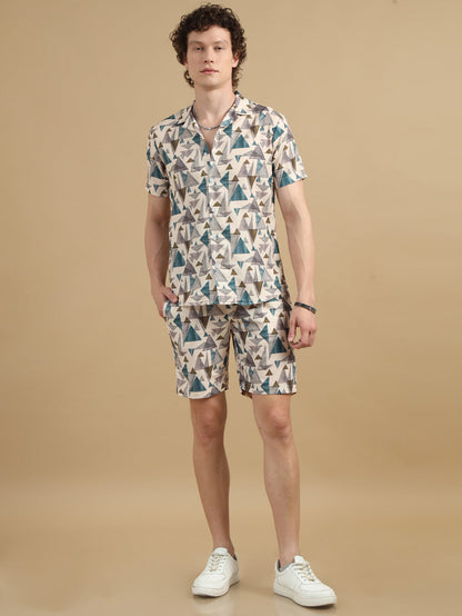 Trangle Triangle Cream Co-Ords