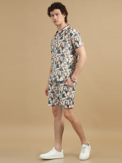 Trangle Triangle Cream Co-Ords