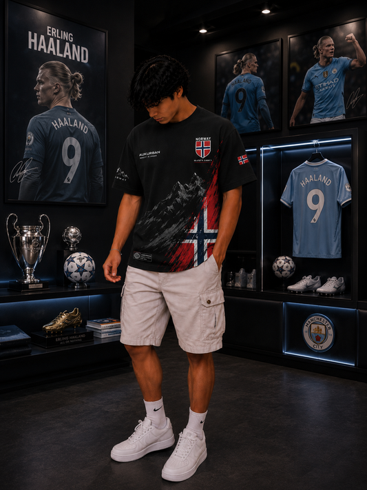 Haaland Norway Oversized Premium T-Shirt