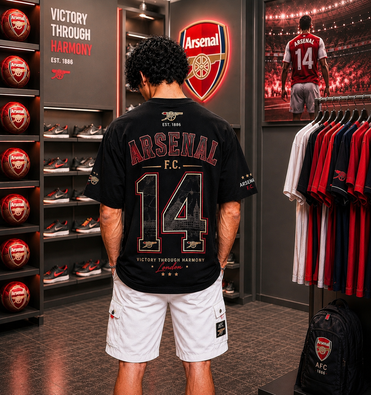 Arsenal FC 14 - Oversized T-Shirt