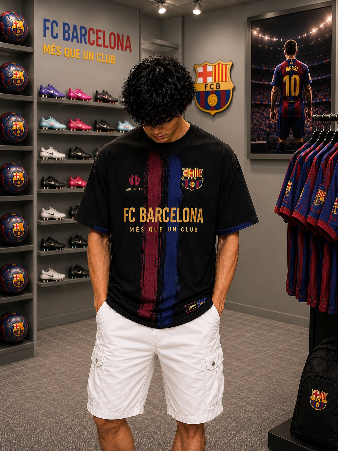 Messi 10 FC Barcelona - Oversized T-Shirt