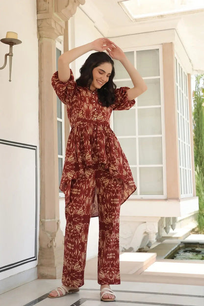 Modern Mosaic Cotton Co-ord Set