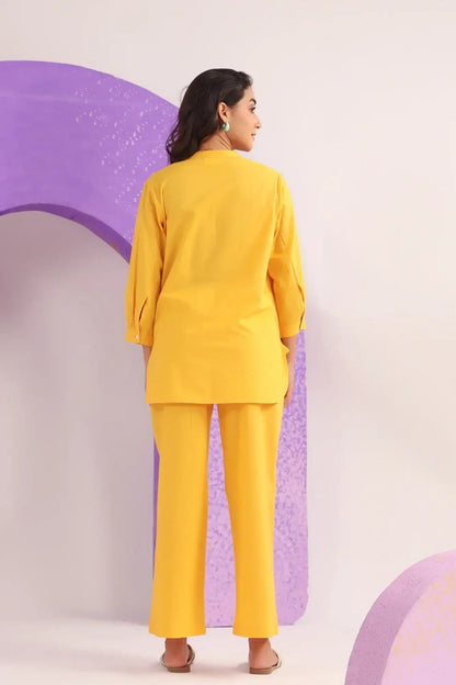Yellow Mellow Cotton Co-ord Set