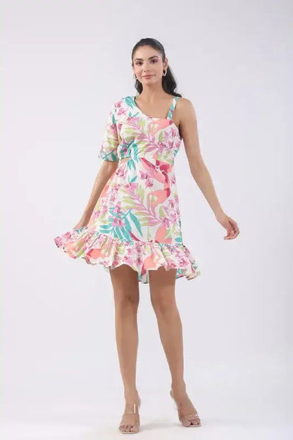 Lushia Floral Cotton Dress