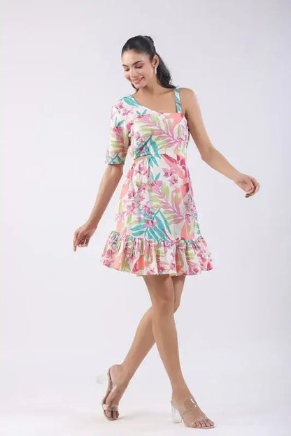 Lushia Floral Cotton Dress