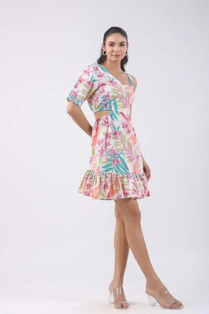 Lushia Floral Cotton Dress