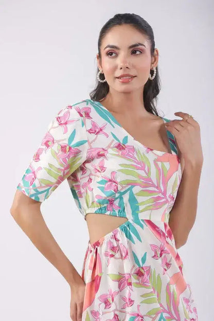Lushia Floral Cotton Dress