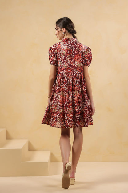 Red Reverie Cotton Dress