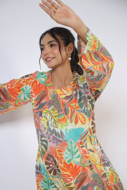 Lush Leaves Cotton Co-ord Set