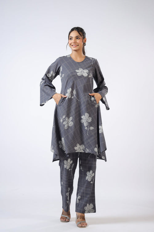 Floral Cascade Cotton Co-ord Set