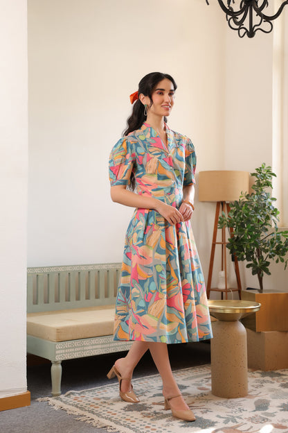 Meadow Bloom Vintage Cotton Dress