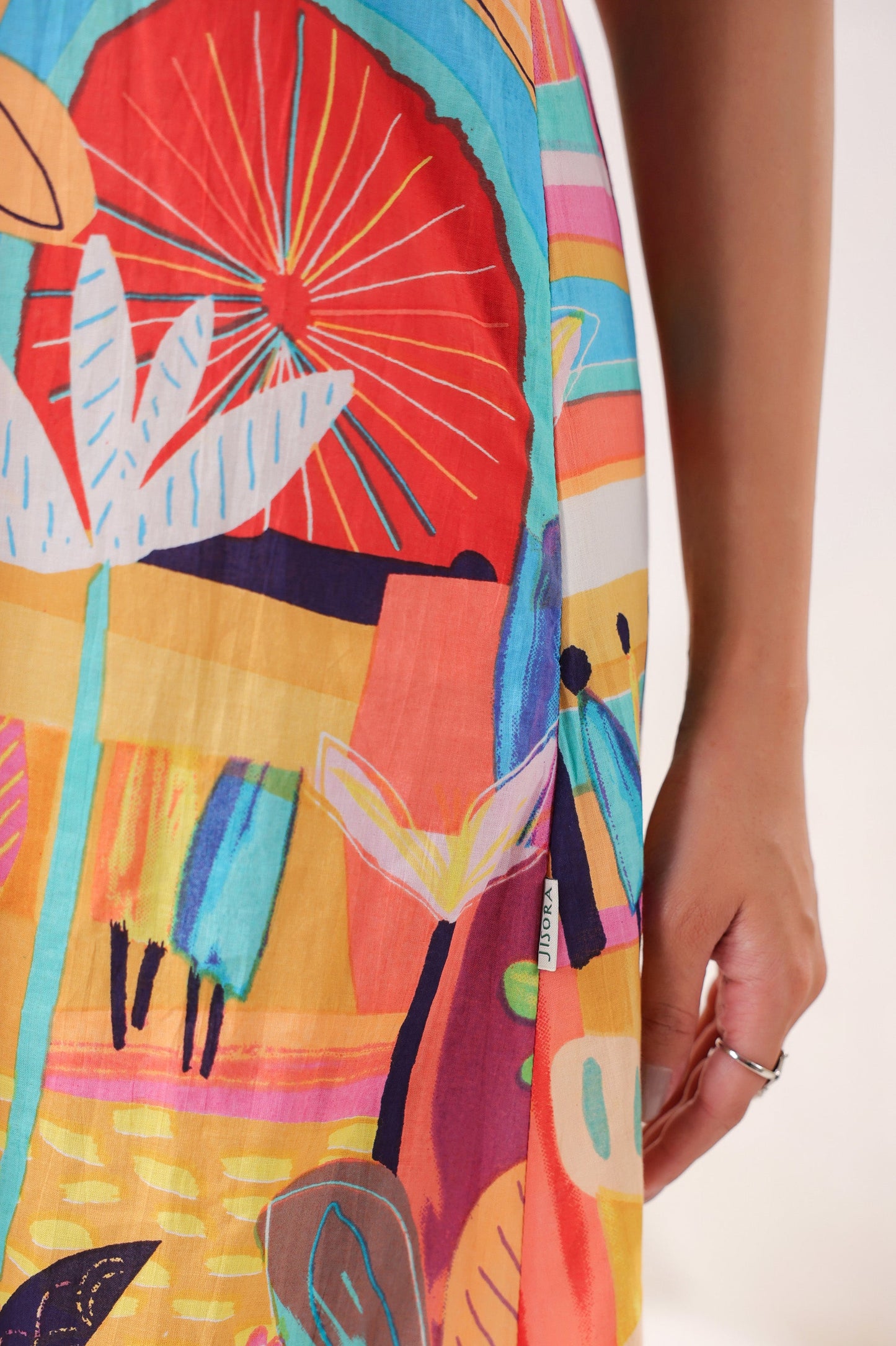 Radiant Bloom Cotton Sundress