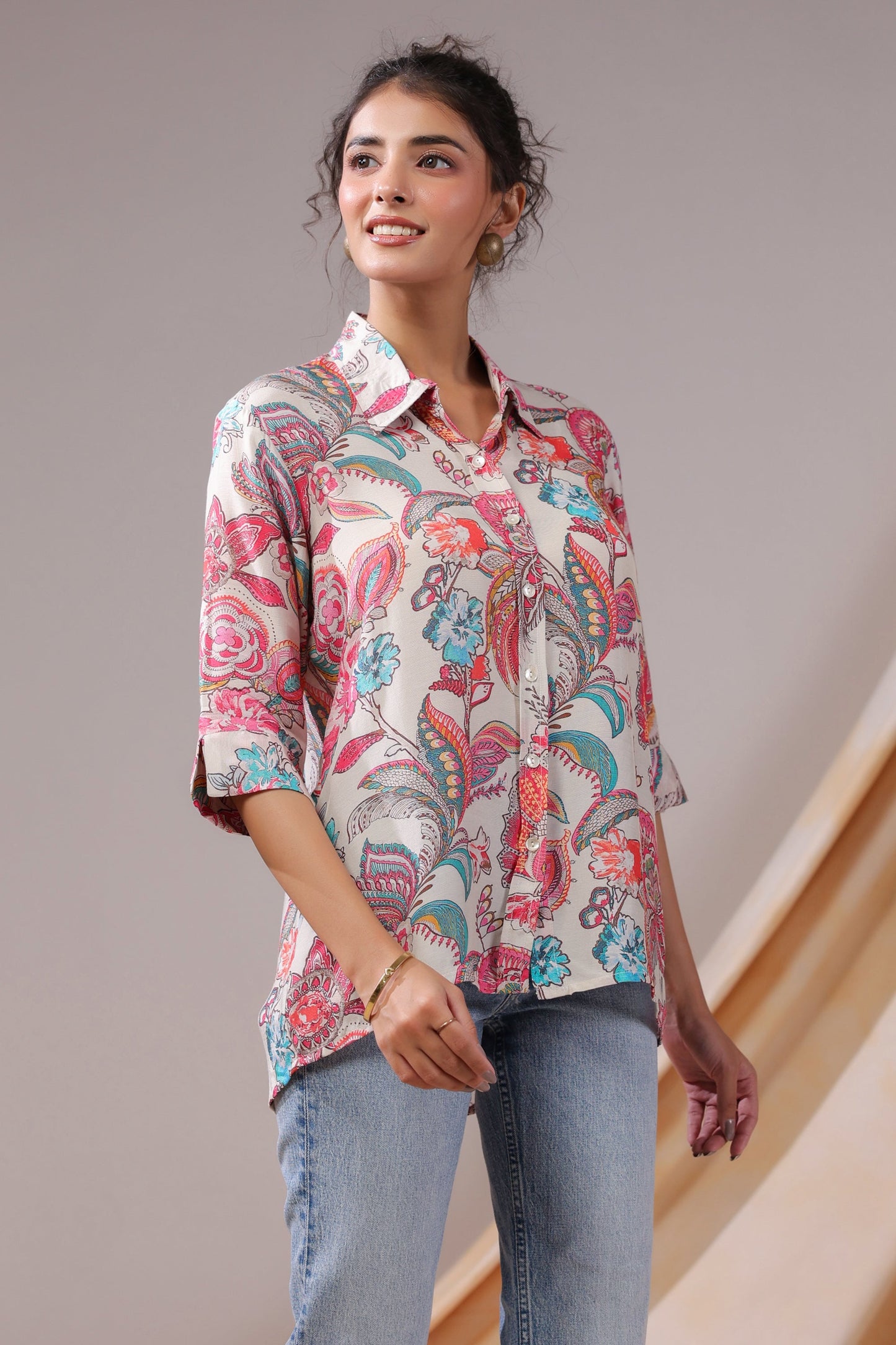 Paisley Reverie Muslin Silk Shirt