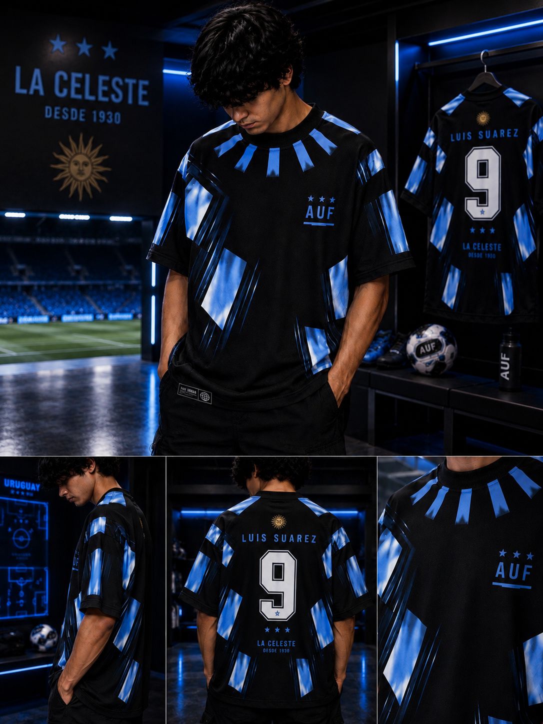 Uruguay Luis Suárez 9 - Oversized T-Shirt
