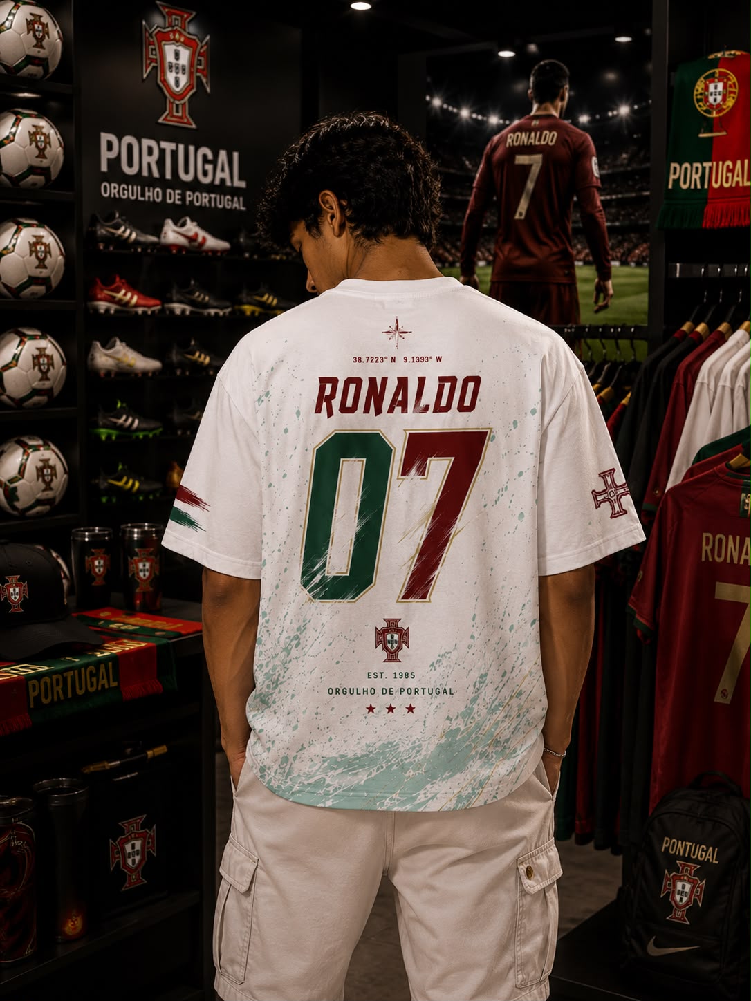 Portugal Ronaldo 07 - Oversized T-Shirt