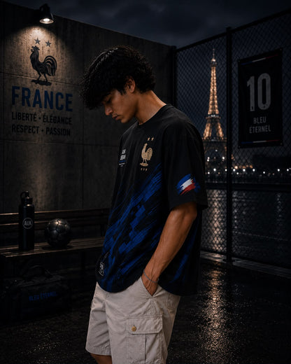 France Mbappé 10 Oversized T-Shirt – Bleu Éternel Edition