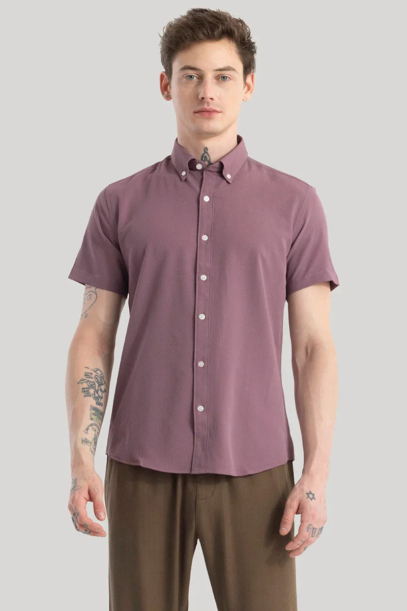 Torbjorn Mauve Plain Shirts