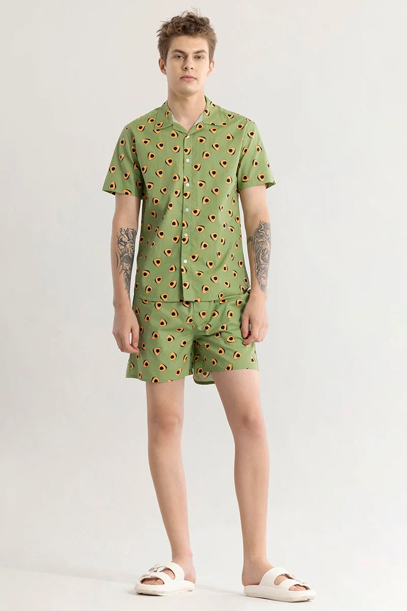 Avocadreams Green Printed Co-ords