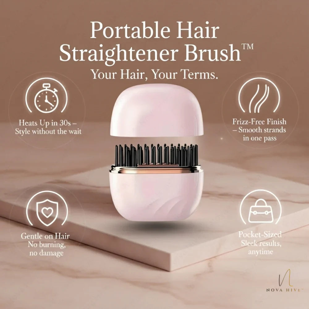 Portable Hair Straightener Brush™